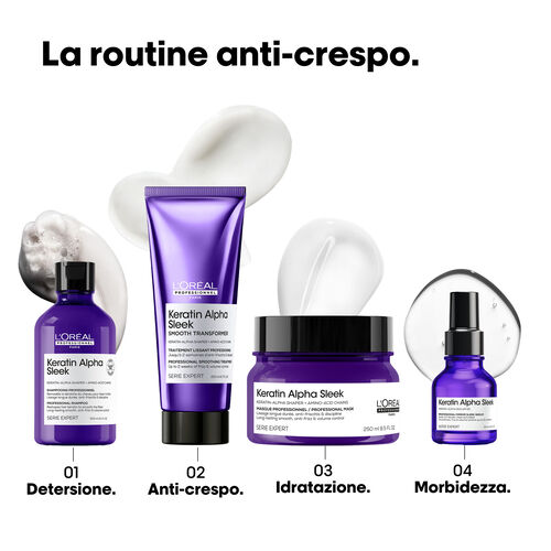Keratin Alpha Sleek Smooth Transformer 200 ML - L'Or&eacute;al Professionnel | L'Or&eacute;al Partner Shop