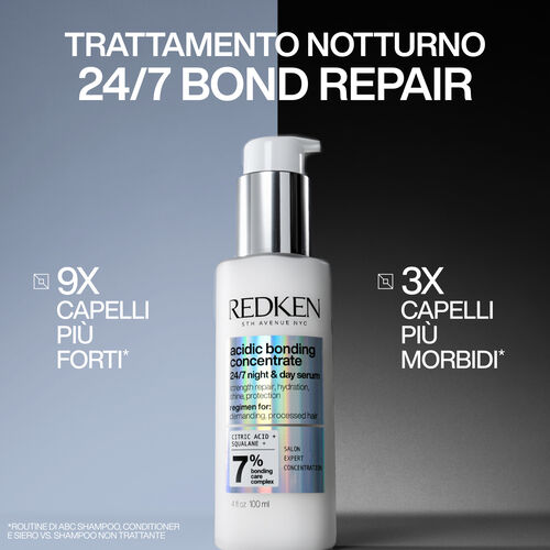 Acidic Bonding Concentrate 24/7 Night & Day Serum 100ml - Haircare Rivendita | L'Or&eacute;al Partner Shop